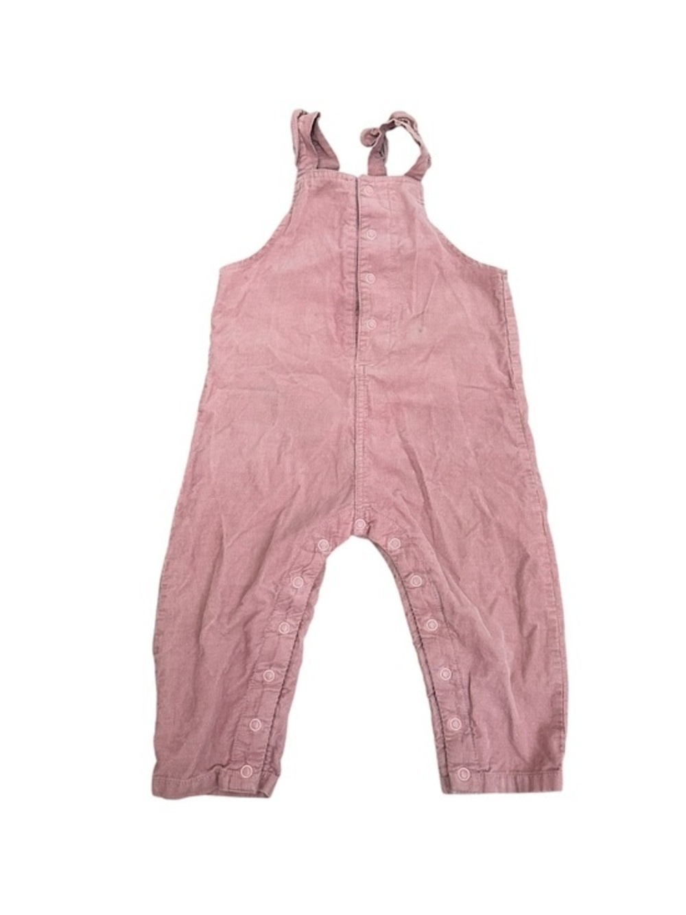 Angel Dear Dusty Pink Corduroy Romper Overalls